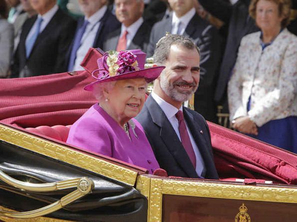 Felipe e Letizia a Londra, il re e la regina