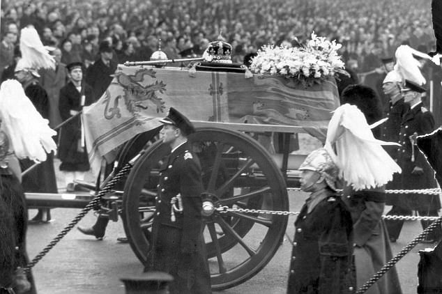 FUNERAL OF KING GEORGE VI (DIED 6/2/52) FEBRUARY 1952 DEATH O FUNERAL OF KING GEORGE VI (DIED 6/2/52) FEBRUARY 1952 DEATH O