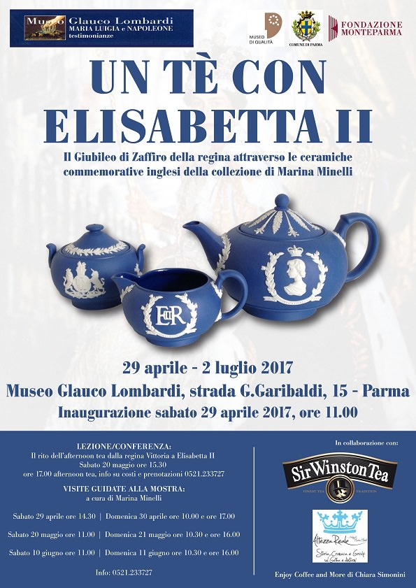 Stampa Un tè con Elisabetta II al museo Glauco Lombardi di Parma