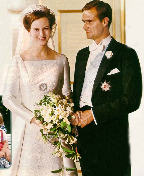 Margrethe ed Henrik appena sposati