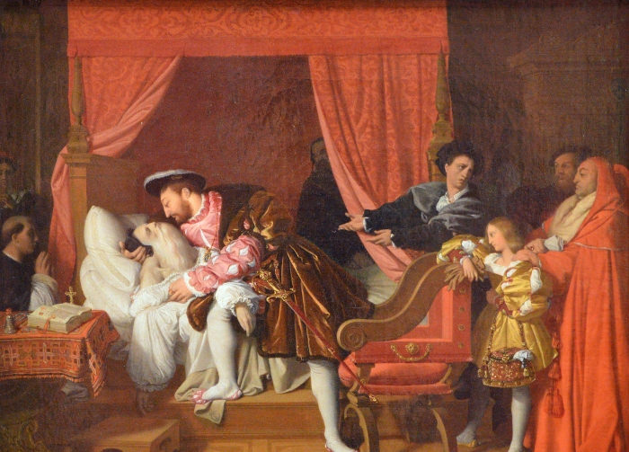 Morte_Leonardo Il cinquecentenario di Leonardo da Vinci e le ragioni di un dipinto