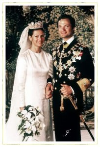 Ieri sposi: 19 giugno 1976, Carlo XVI Gustavo re di Svezia e Silvia Sommerlath