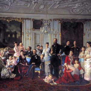 Tuxen e i reali danesi a Fredensborg