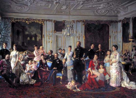 Tuxen e i reali danesi a Fredensborg