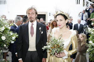 matrimonio_aimone_olga Prima le nozze e poi il fiocco azzurro in casa del principe Aimone di Savoia Aosta e Olga di Grecia