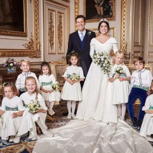 Nozze in verde con smeraldi per Eugenie e Jack sposi a Windsor